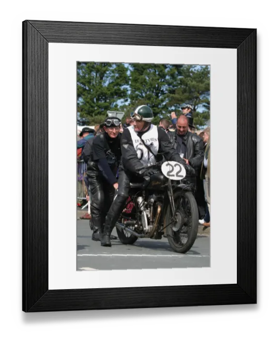 Framed Print : Ivan Rhodes (1928 Velocette) No. 57, 2007 Re-enactment Framed Print : Ivan Rhodes (1928 Velocette) No. 57, 2007 Re-enactment