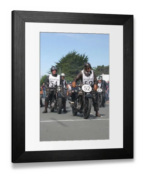 Framed Print : Xavier Hipkin (1927 Sunbeam) No. 52, 2007 Re-enactment Framed Print : Xavier Hipkin (1927 Sunbeam) No. 52, 2007 Re-enactment