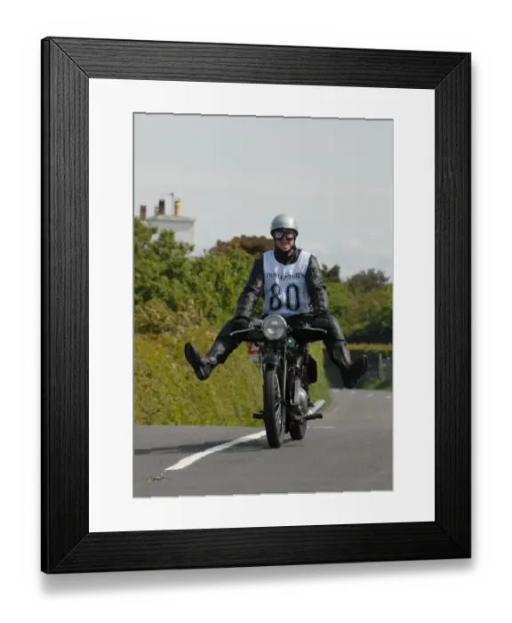 Framed Print : Andre Midwood (1933 New Imperial), No. 80, 2007 Re-enactment Framed Print : Andre Midwood (1933 New Imperial), No. 80, 2007 Re-enactment