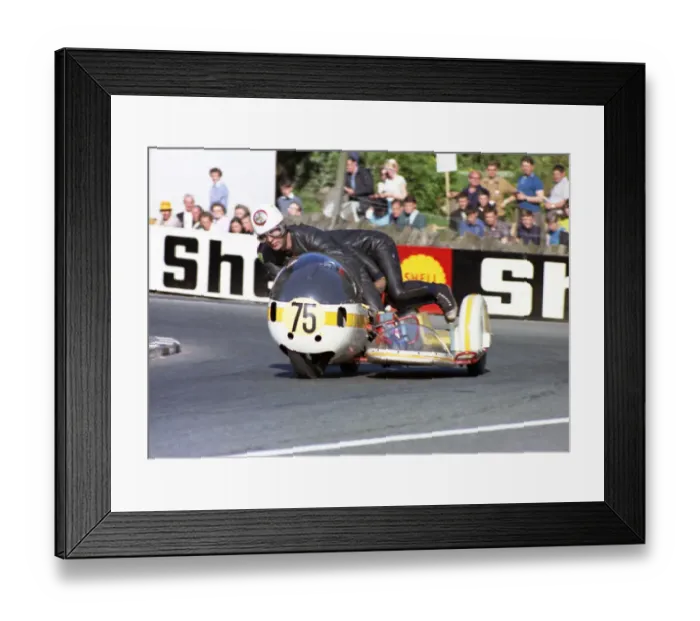 Framed Print : Bob Kewley & D Tucker (Rumble BSA) 1968 750 Sidecar TT Framed Print : Bob Kewley & D Tucker (Rumble BSA) 1968 750 Sidecar TT