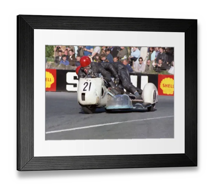 Framed Print : Dennis Keen & D Lockett (Triumph) 1968 500 Sidecar TT Framed Print : Dennis Keen & D Lockett (Triumph) 1968 500 Sidecar TT