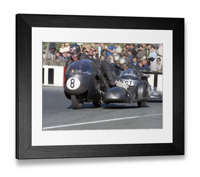 Framed Print : Tony Baitup & K Simmons (Triumph) 1968 500 Sidecar TT Framed Print : Tony Baitup & K Simmons (Triumph) 1968 500 Sidecar TT