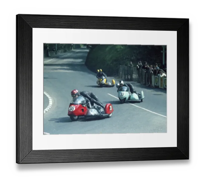 Framed Print : Ken Graham & G J Sewell (Triumph) & Bill Cooper & D G Glasby (Triumph) & Framed Print : Ken Graham & G J Sewell (Triumph) & Bill Cooper & D G Glasby (Triumph) &
