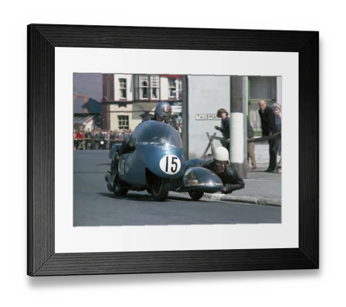 Framed Print : Tony Baitup & K Simmons (Triumph) 1967 Sidecar TT Framed Print : Tony Baitup & K Simmons (Triumph) 1967 Sidecar TT