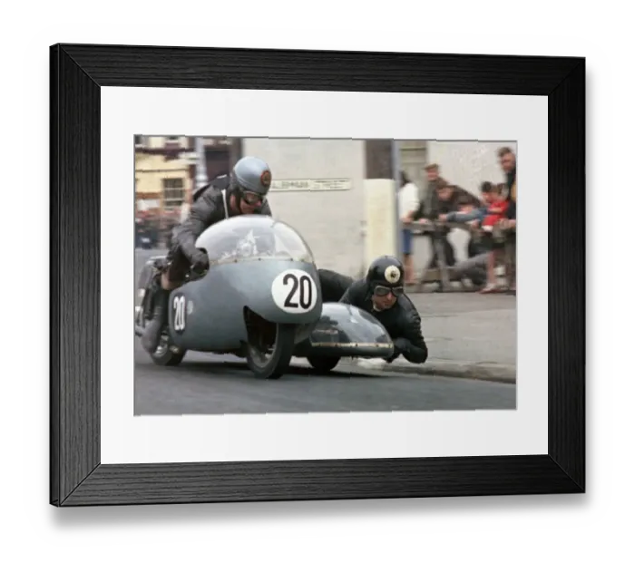 Framed Print : Tony Baitup & A B Diggle (Triumph) 1966 Sidecar TT Framed Print : Tony Baitup & A B Diggle (Triumph) 1966 Sidecar TT