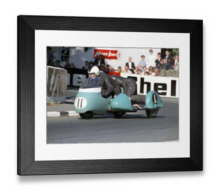 Framed Print : Bill Cooper & D B Argent (WEC) 1968 500 Sidecar TT Framed Print : Bill Cooper & D B Argent (WEC) 1968 500 Sidecar TT