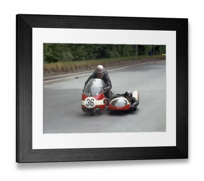 Framed Print : Tony Baitup & A B Diggle (Triumph) 1965 Sidecar TT Framed Print : Tony Baitup & A B Diggle (Triumph) 1965 Sidecar TT