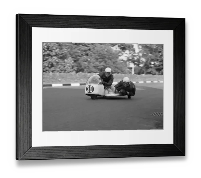 Framed Print : Eric Parkinson & K Philpott (Triumph) 1965 Sidecar TT Framed Print : Eric Parkinson & K Philpott (Triumph) 1965 Sidecar TT