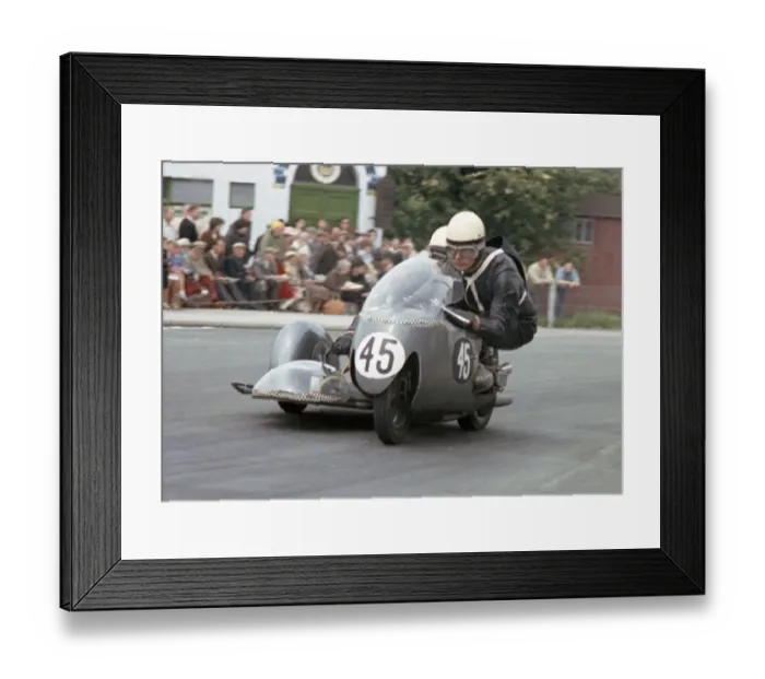 Framed Print : Ferdinand Breu & D Heinz (BMW) 1965 Sidecar TT Framed Print : Ferdinand Breu & D Heinz (BMW) 1965 Sidecar TT