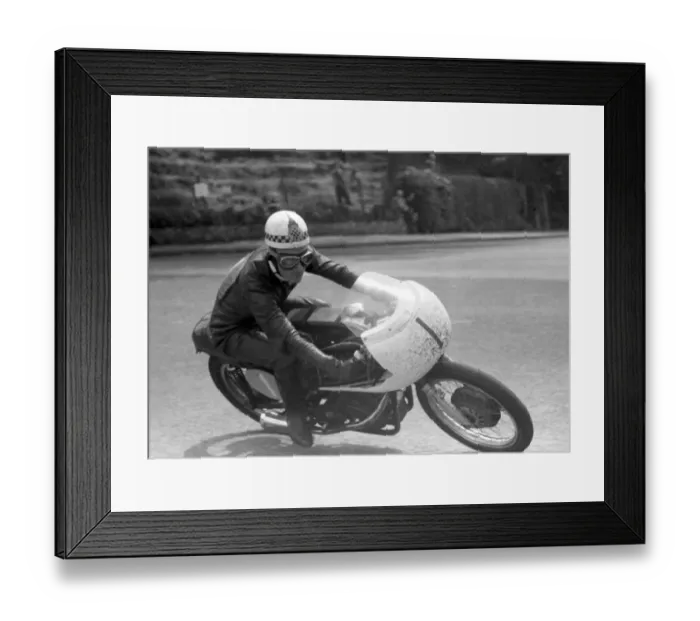 Framed Print : Len Rutherford (AJS) 1958 Junior TT Framed Print : Len Rutherford (AJS) 1958 Junior TT
