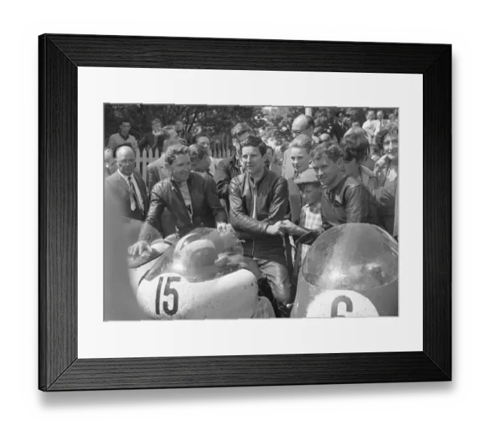 Framed Print : Derek Minter (Norton) Phil Read (Norton) Gary Hocking (MV) 1961 Junior TT Framed Print : Derek Minter (Norton) Phil Read (Norton) Gary Hocking (MV) 1961 Junior TT