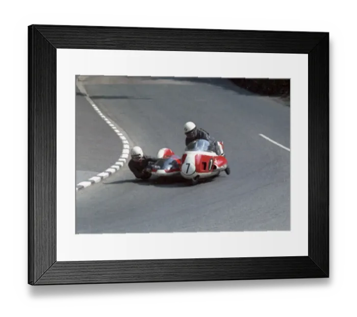 Framed Print : Arsenius Butscher & Aga Nuemann (BMW) 1967 Sidecar TT Framed Print : Arsenius Butscher & Aga Nuemann (BMW) 1967 Sidecar TT