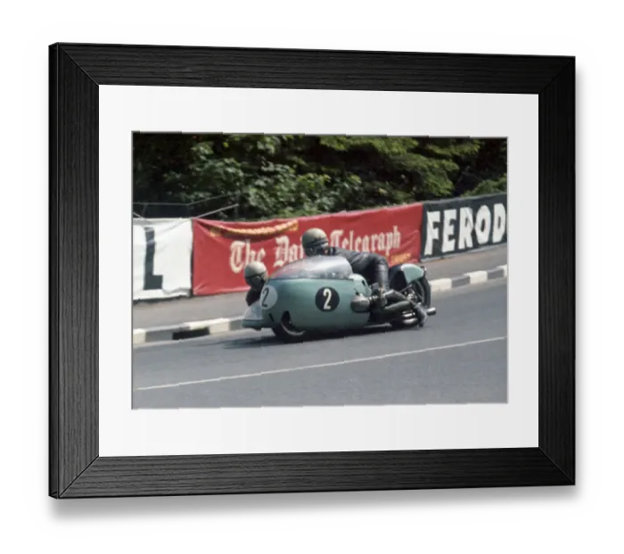 Framed Print : Georg Auerbacher & Eduard Dein (BMW) 1967 Sidecar TT Framed Print : Georg Auerbacher & Eduard Dein (BMW) 1967 Sidecar TT