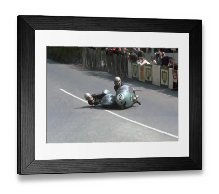 Framed Print : Georg Auerbacher & Eduard Dein (BMW) 1967 Sidecar TT Framed Print : Georg Auerbacher & Eduard Dein (BMW) 1967 Sidecar TT