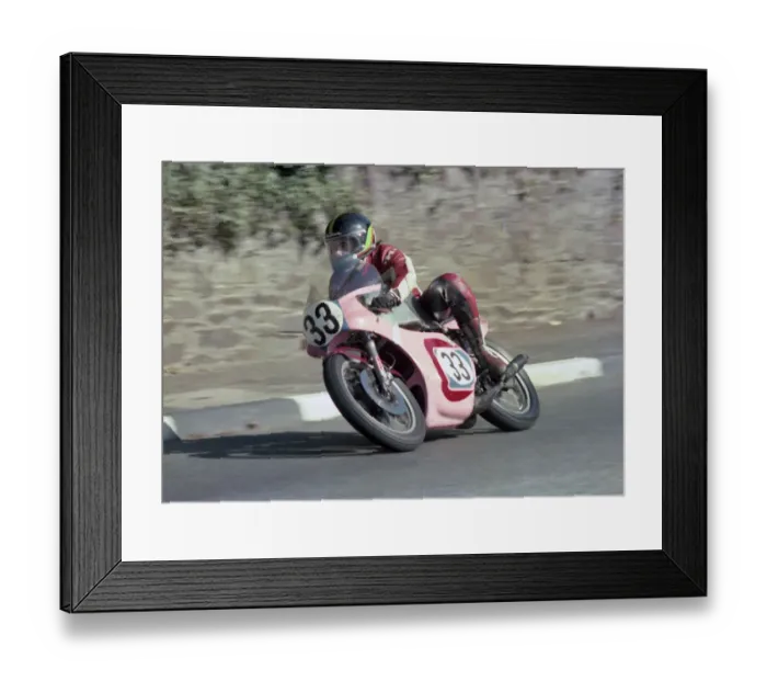 Framed Print : Kenny Pinks (Yamaha) 1982 Senior Manx Grand Prix Framed Print : Kenny Pinks (Yamaha) 1982 Senior Manx Grand Prix