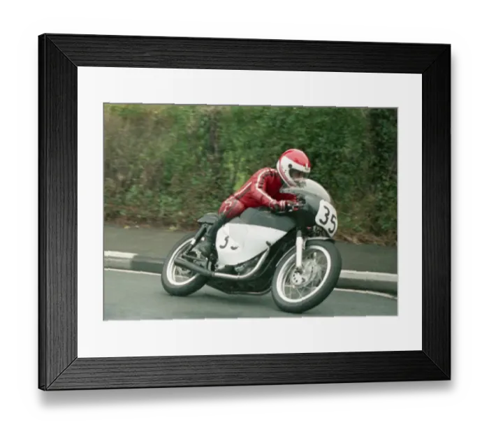 Framed Print : David Auckland (Triumph) 1987 Classic Manx Grand Prix Framed Print : David Auckland (Triumph) 1987 Classic Manx Grand Prix