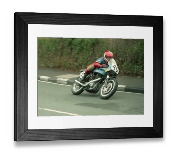 Framed Print : John Loder (BSA) 1987 Classic Manx Grand Prix Framed Print : John Loder (BSA) 1987 Classic Manx Grand Prix
