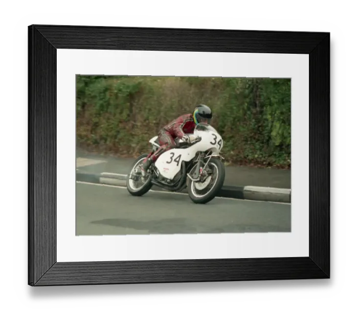 Framed Print : Chris Smith (BSA) 1987 Classic Manx Grand Prix Framed Print : Chris Smith (BSA) 1987 Classic Manx Grand Prix