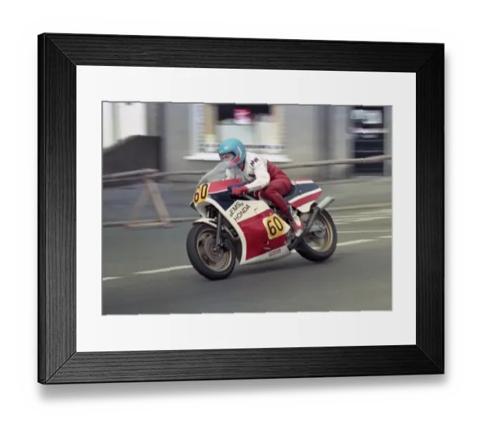 Framed Print : Chris Turner (Honda) 1984 Senior Manx Grand Prix Framed Print : Chris Turner (Honda) 1984 Senior Manx Grand Prix