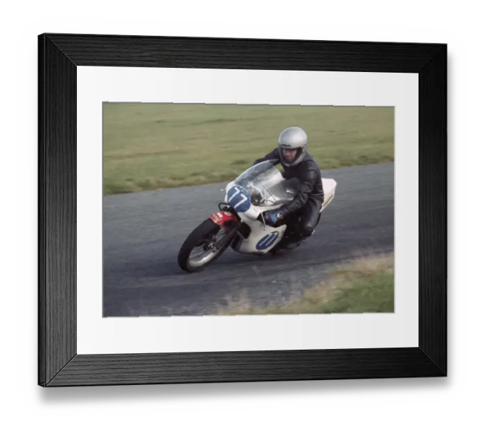 Framed Print : Robert Faragher (Yamaha) 1982 Jurby Airfield Framed Print : Robert Faragher (Yamaha) 1982 Jurby Airfield