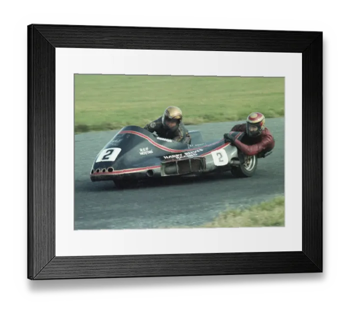 Framed Print : Keith Griffin & Gordon Garrett (Suzuki) 1982 Jurby Airfield