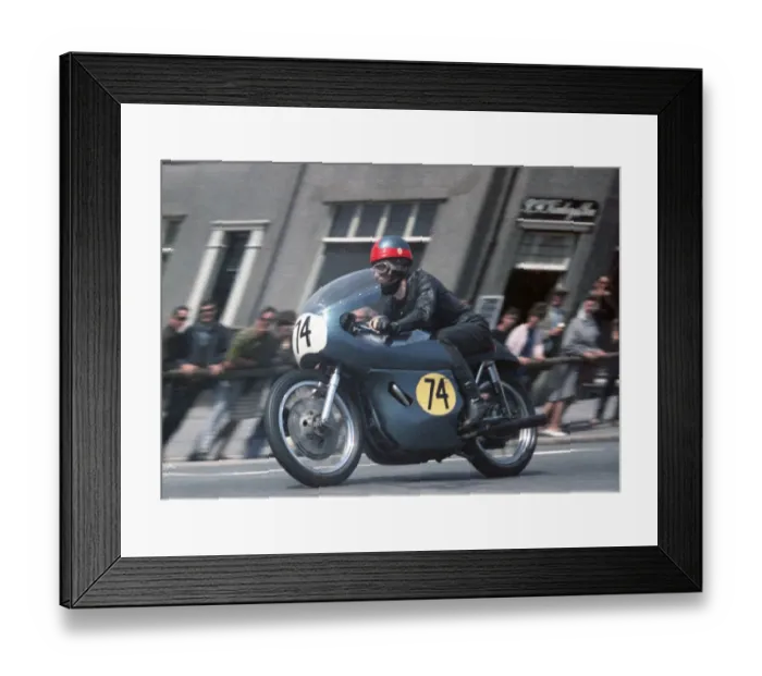 Framed Print : Eric Shepherd (Triton) 1967 Senior TT Framed Print : Eric Shepherd (Triton) 1967 Senior TT
