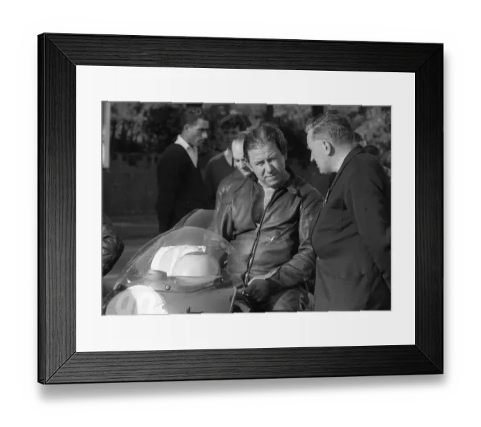 Framed Print : John Nutter (AJS) 1962 Junior Manx Grand Prix Framed Print : John Nutter (AJS) 1962 Junior Manx Grand Prix