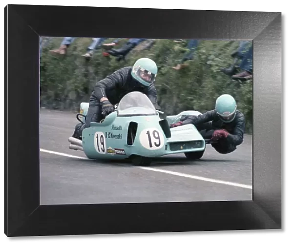 Bill Hall & Peter Minion (Russells Kawasaki) 1978 Sidecar