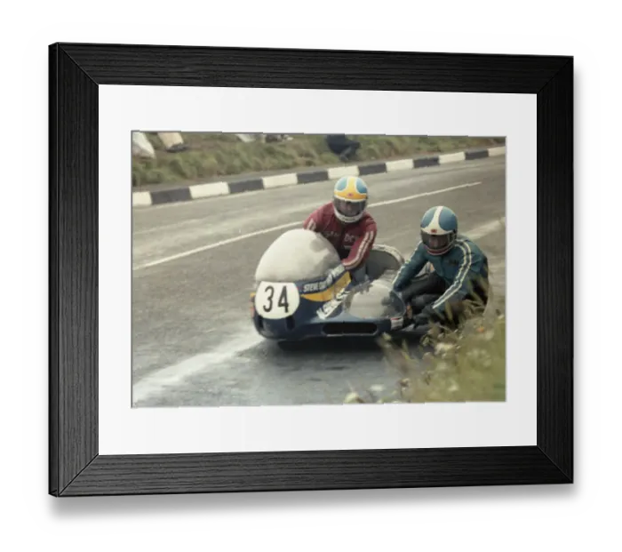Framed Print : Dick Tapken & Peter Williams (Albion Yamaha) 1978 Sidecar TT Framed Print : Dick Tapken & Peter Williams (Albion Yamaha) 1978 Sidecar TT