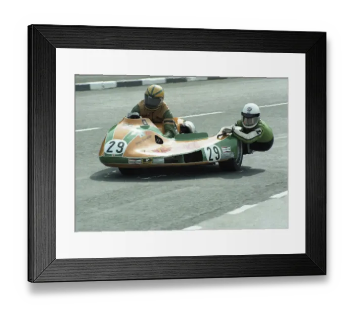 Framed Print : Mick Harvey & Brian Alflatt (Yamaha) 1980 Sidecar TT Framed Print : Mick Harvey & Brian Alflatt (Yamaha) 1980 Sidecar TT