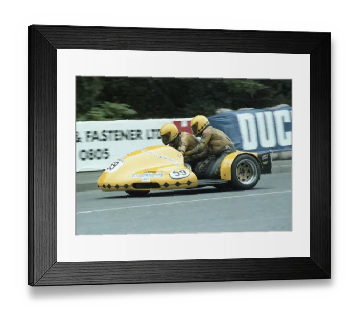 Framed Print : Alistair Lewis & James Law (Yamaha) 1979 Sidecar TT Framed Print : Alistair Lewis & James Law (Yamaha) 1979 Sidecar TT