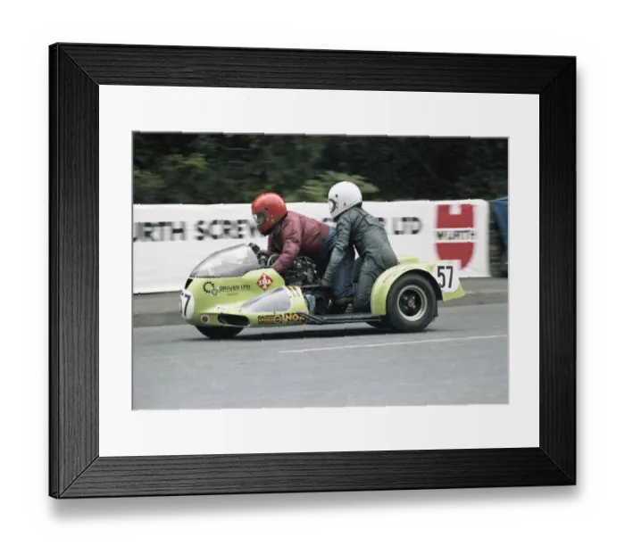 Framed Print : Steve Galligan & William O Leary (Kawasaki) 1979 Sidecar TT Framed Print : Steve Galligan & William O Leary (Kawasaki) 1979 Sidecar TT