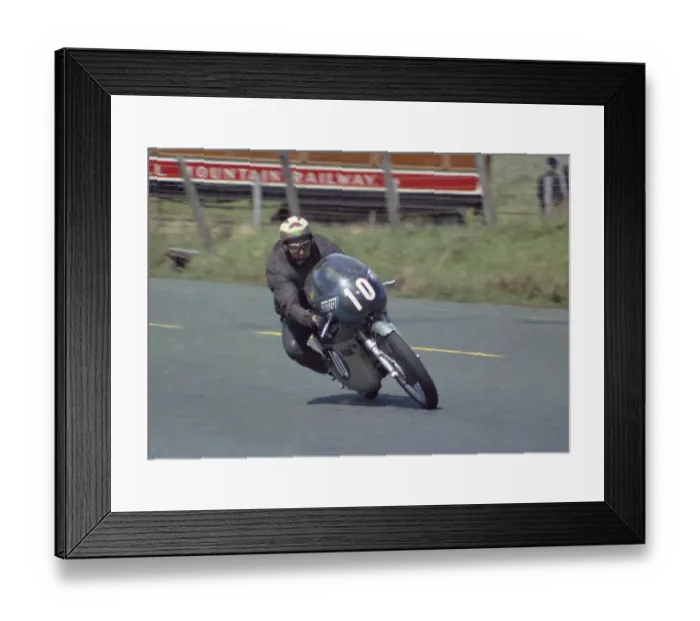 Framed Print : Laszlo Szabo (MZ) 1972 Ultra Lightweight TT
