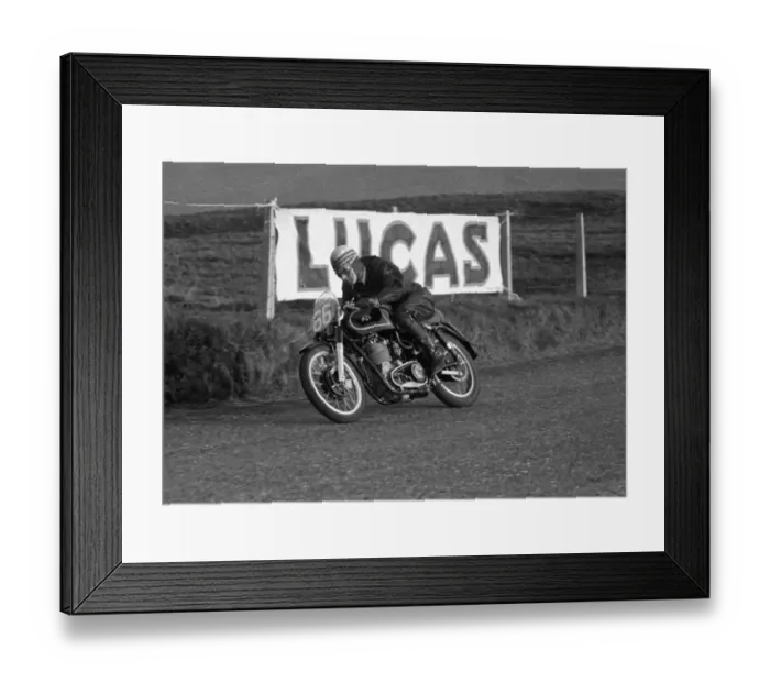Framed Print : Arnold Jones (AJS) 1955 Junior TT Framed Print : Arnold Jones (AJS) 1955 Junior TT