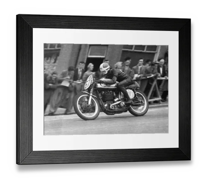 Framed Print : Dave Chadwick (Norton) 1955 Junior TT Framed Print : Dave Chadwick (Norton) 1955 Junior TT