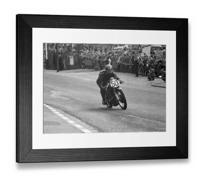 Framed Print : Bob Rowbottom (AJS) 1955 Junior TT Framed Print : Bob Rowbottom (AJS) 1955 Junior TT