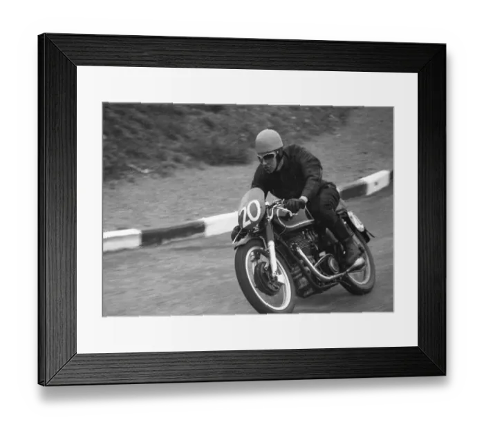 Framed Print : Ken Tostevin (Matchless) 1955 Senior TT Framed Print : Ken Tostevin (Matchless) 1955 Senior TT
