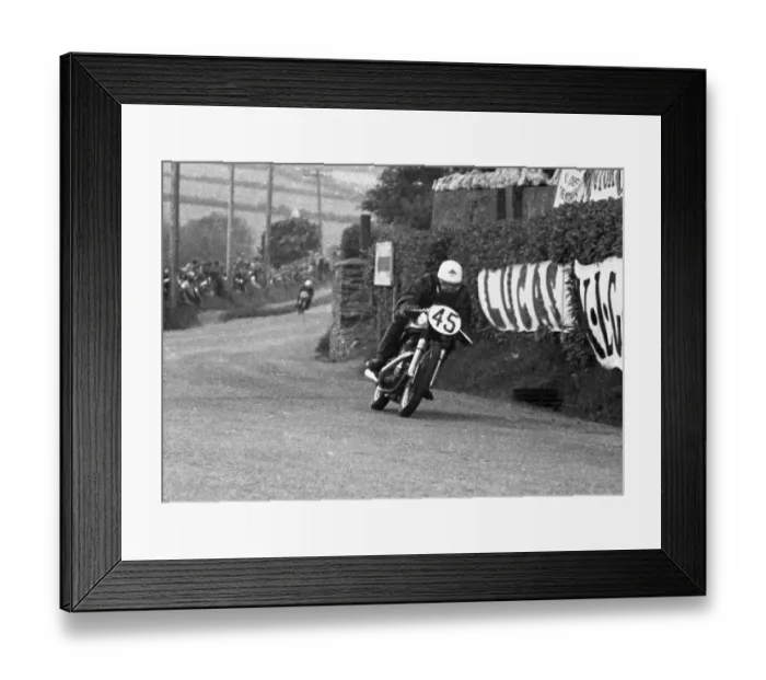 Framed Print : Len King (Norton) 1955 Senior TT Framed Print : Len King (Norton) 1955 Senior TT