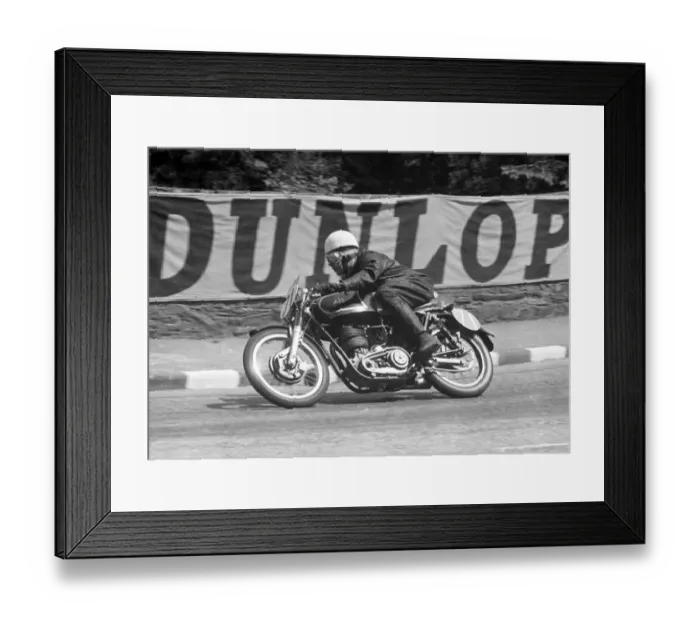Framed Print : Tony Ovens (AJS) 1955 Junior TT Framed Print : Tony Ovens (AJS) 1955 Junior TT