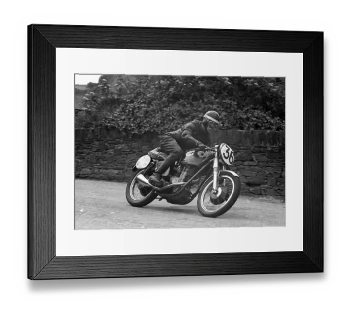 Framed Print : Joe Glazebrook (AJS) 1955 Junior TT Framed Print : Joe Glazebrook (AJS) 1955 Junior TT