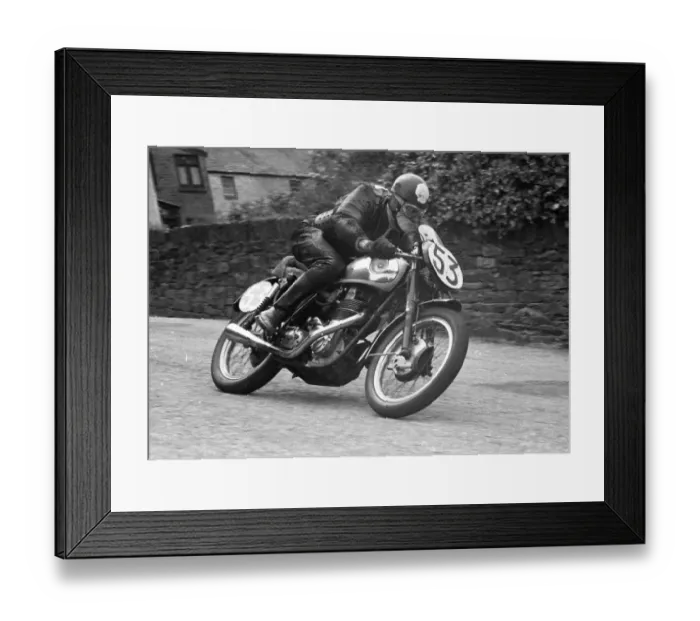 Framed Print : Phil Palmer (BSA) 1955 Junior TT Framed Print : Phil Palmer (BSA) 1955 Junior TT