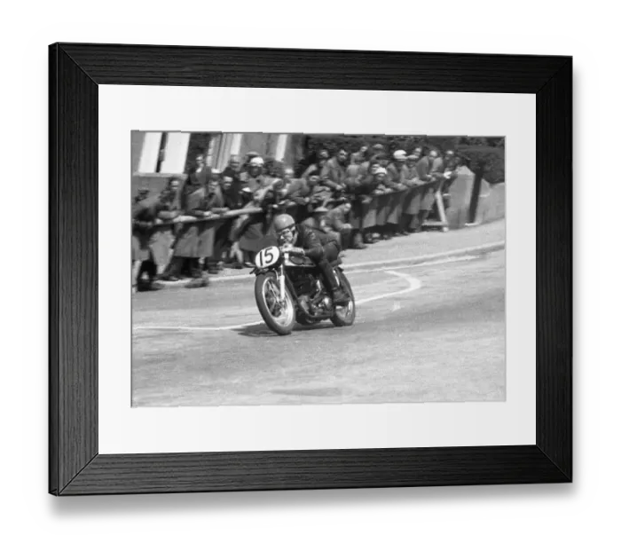 Framed Print : Jack Brett (Norton) 1956 Senior TT Framed Print : Jack Brett (Norton) 1956 Senior TT
