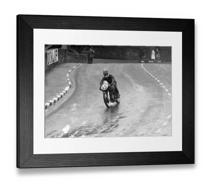 Framed Print : Olle Nygren (AJS) 1956 Junior TT Framed Print : Olle Nygren (AJS) 1956 Junior TT