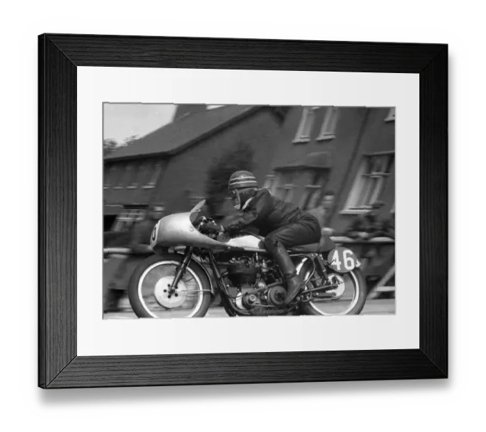 Framed Print : Walter Hancock (BSA) 1956 Senior TT Framed Print : Walter Hancock (BSA) 1956 Senior TT