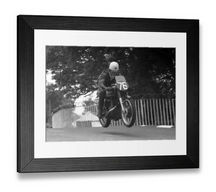 Framed Print : Fred Cook (AJS) 1956 Junior TT Framed Print : Fred Cook (AJS) 1956 Junior TT