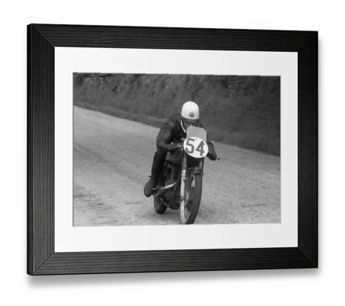 Framed Print : Fred Cook (AJS) 1956 Junior TT Framed Print : Fred Cook (AJS) 1956 Junior TT