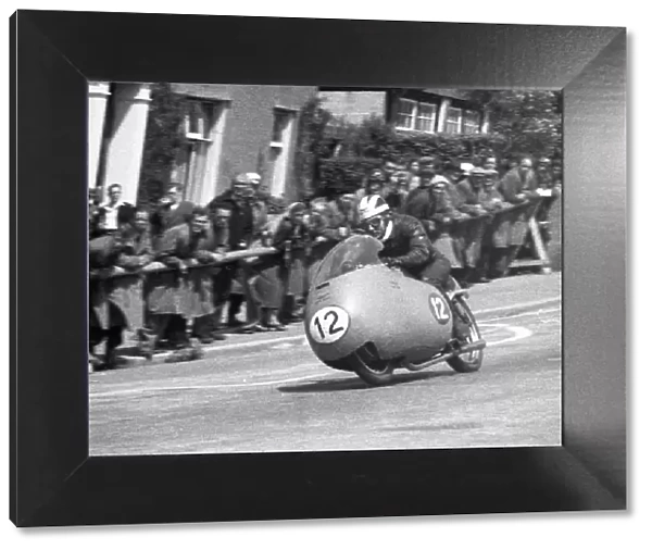 Bill Lomas (Guzzi) 1956 Senior TT