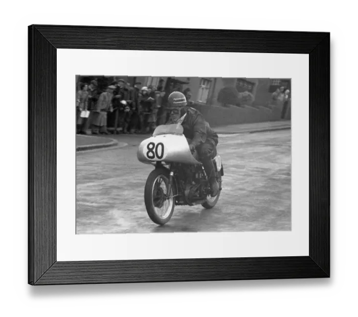 Framed Print : Walter Hancock (BSA) 1956 Junior TT Framed Print : Walter Hancock (BSA) 1956 Junior TT