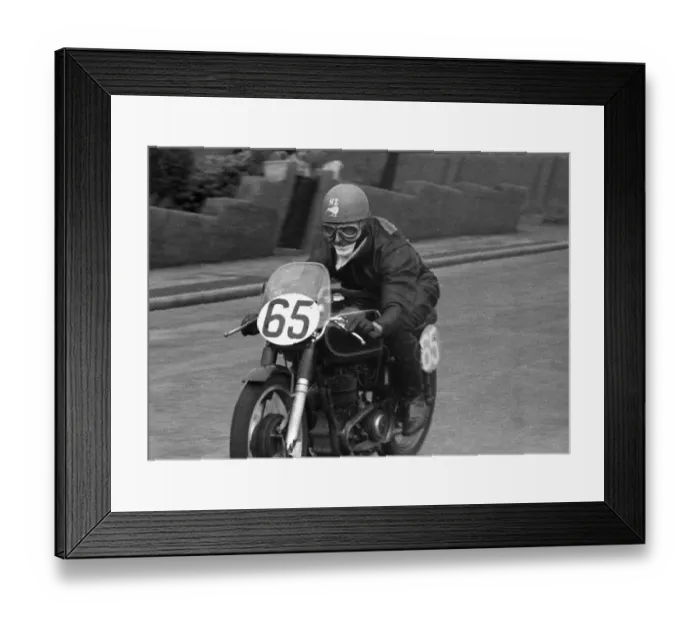 Framed Print : Bob Cook (AJS) 1956 Junior TT Framed Print : Bob Cook (AJS) 1956 Junior TT