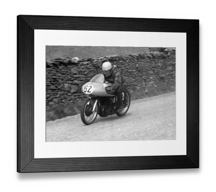 Framed Print : Harry Plews (Norton) 1956 Senior TT Framed Print : Harry Plews (Norton) 1956 Senior TT